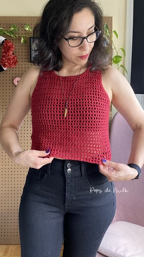 Summer Filet Mesh Crochet Top — Pops de Milk - Fun and Nerdy